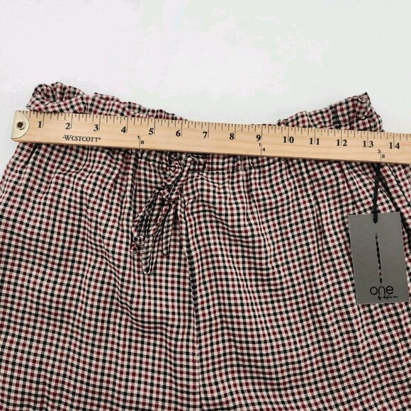 One by Chapter One Womens Pants Tie Elastic Waist High Rise Straight Leg Small - Picture 7 of 8